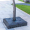 Panama Jack 11.5 Ft Cantilever Sunbrella Shale 360 Umbrella w/Movable Base