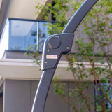 Panama Jack 11.5 Ft Cantilever Sunbrella Shale 360 Umbrella w/Movable Base