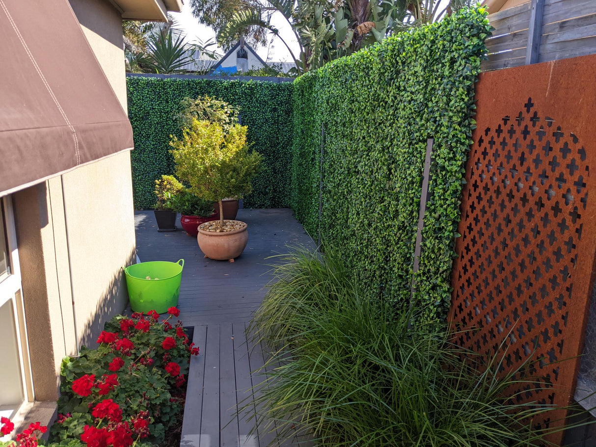 Designer Plants USA Jasmine Artificial Green Wall 40" x 40" Commercial Grade UV Resistant