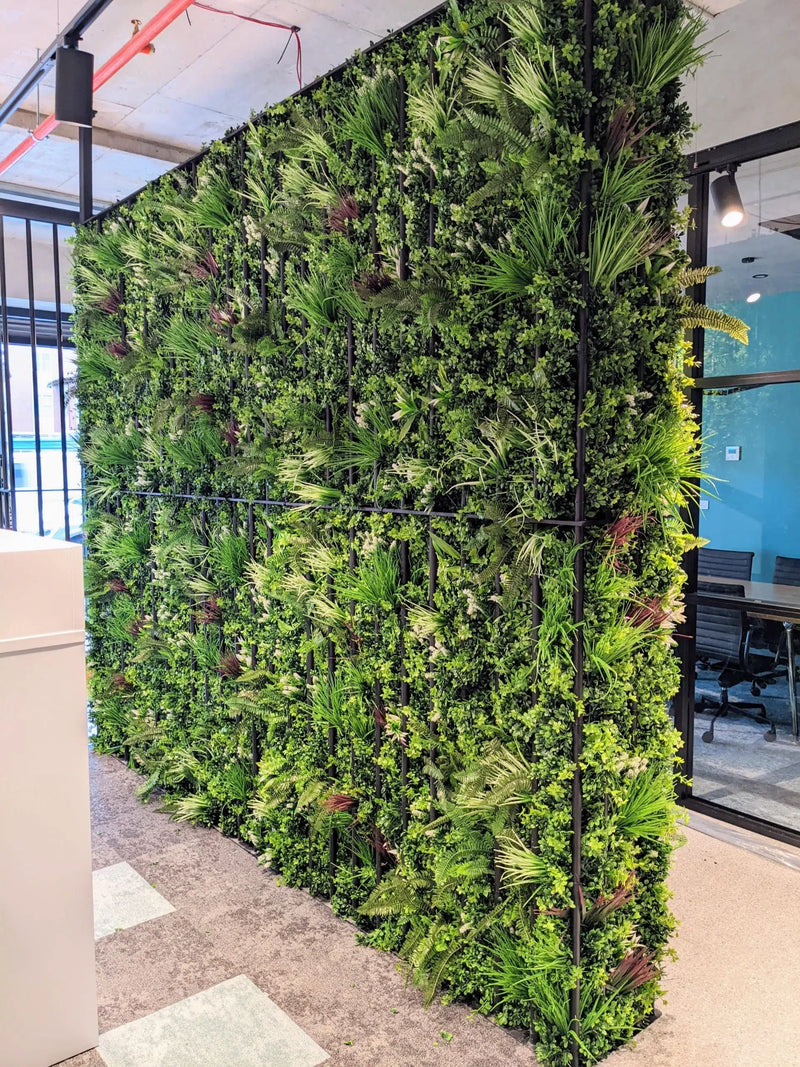 Designer Plants USA Luxury Tropical Vista Artificial Vertical Garden 40" x 40" 11SQ FT Commercial Grade UV Resistant