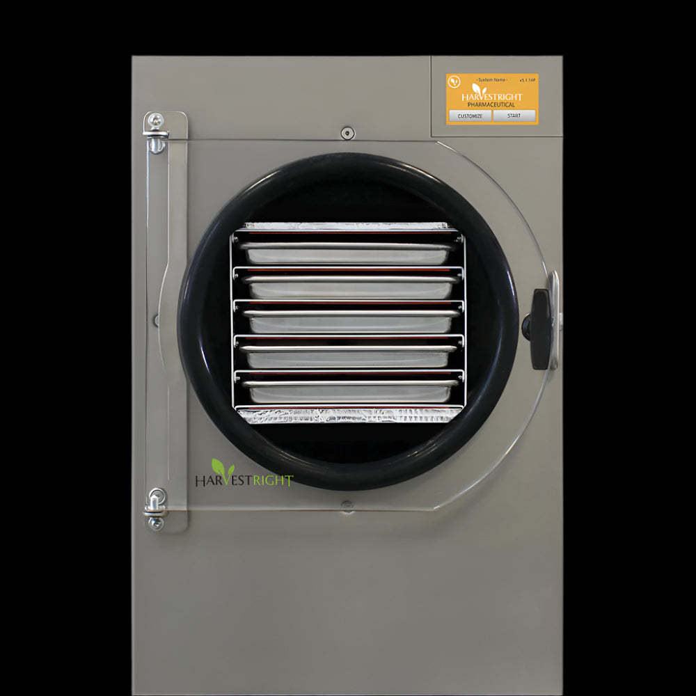 Harvest Right Small Pharmaceutical Pro Freeze Dryer with Premier Vacuum Pump and 5 Trays in Stainless Steel