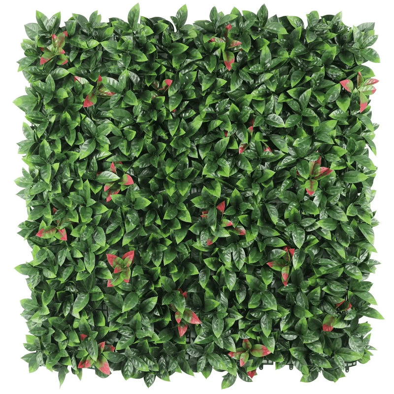 Designer Plants USA Artificial Photinia Hedge Panel 40 x 40 Commercial Grade UV Resistant
