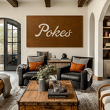 The Pokes - Metal Wall Art - Landscape Umber