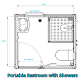 Portable Restroom with Shower