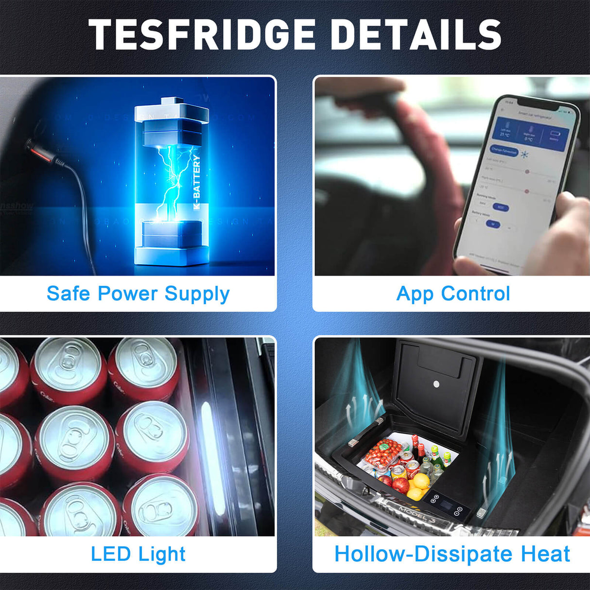 Chery Industrial Portable freezer specially designed for Tesla Model Y