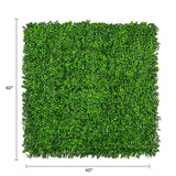 Designer Plants USA Premium Bright Artificial Boxwood Wall 40" x 40" Commercial Grade