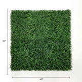 Designer Plants USA Dark Artificial Boxwood Wall 6 Pieces 40" x 40" Set Commercial Grade