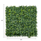 Designer Plants USA Premium Laurel Artificial Vertical Garden Wall 40x40 Commercial Grade