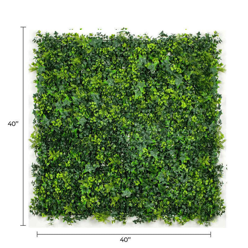 Designer Plants USA Premium Mixed Ivy Spring Sensation Artificial Green Wall 40" x 40"