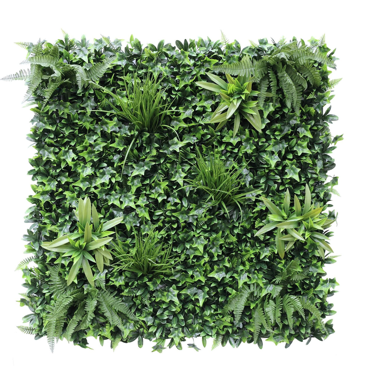 Designer Plants USA Luxury Green Tropics Artificial Living Wall 40x40 Commercial Grade