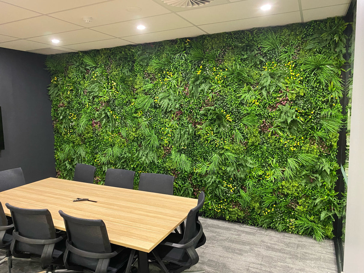 Designer Plants USA Luxury Country Fern Artificial Vertical Garden 40" x 40" 11SQ FT Commercial Grade UV Resistant