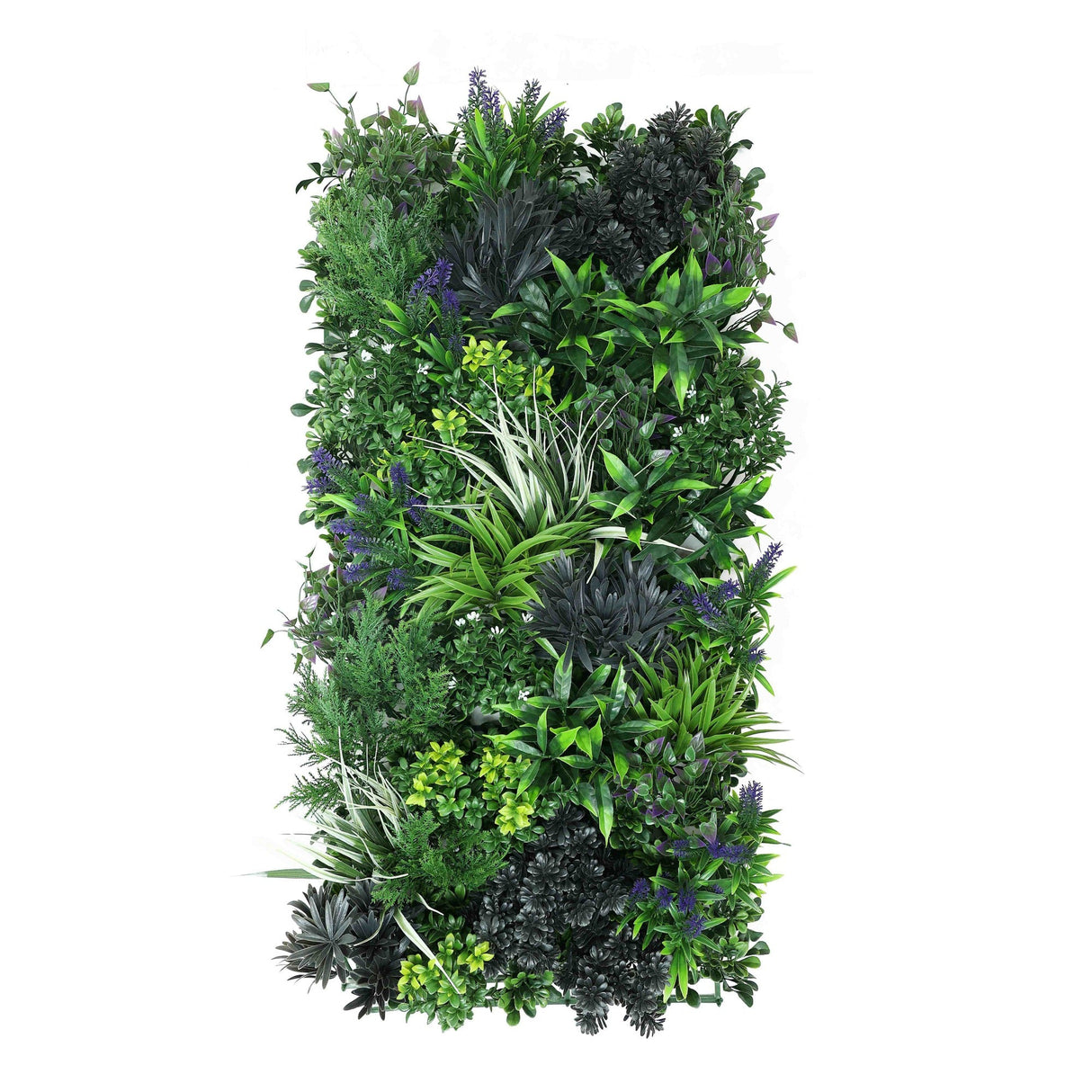 Designer Plants USA Premium Artificial Green Wall Rustic Botanical Lavender 40"x 20" Commercial Grade UV Resistant