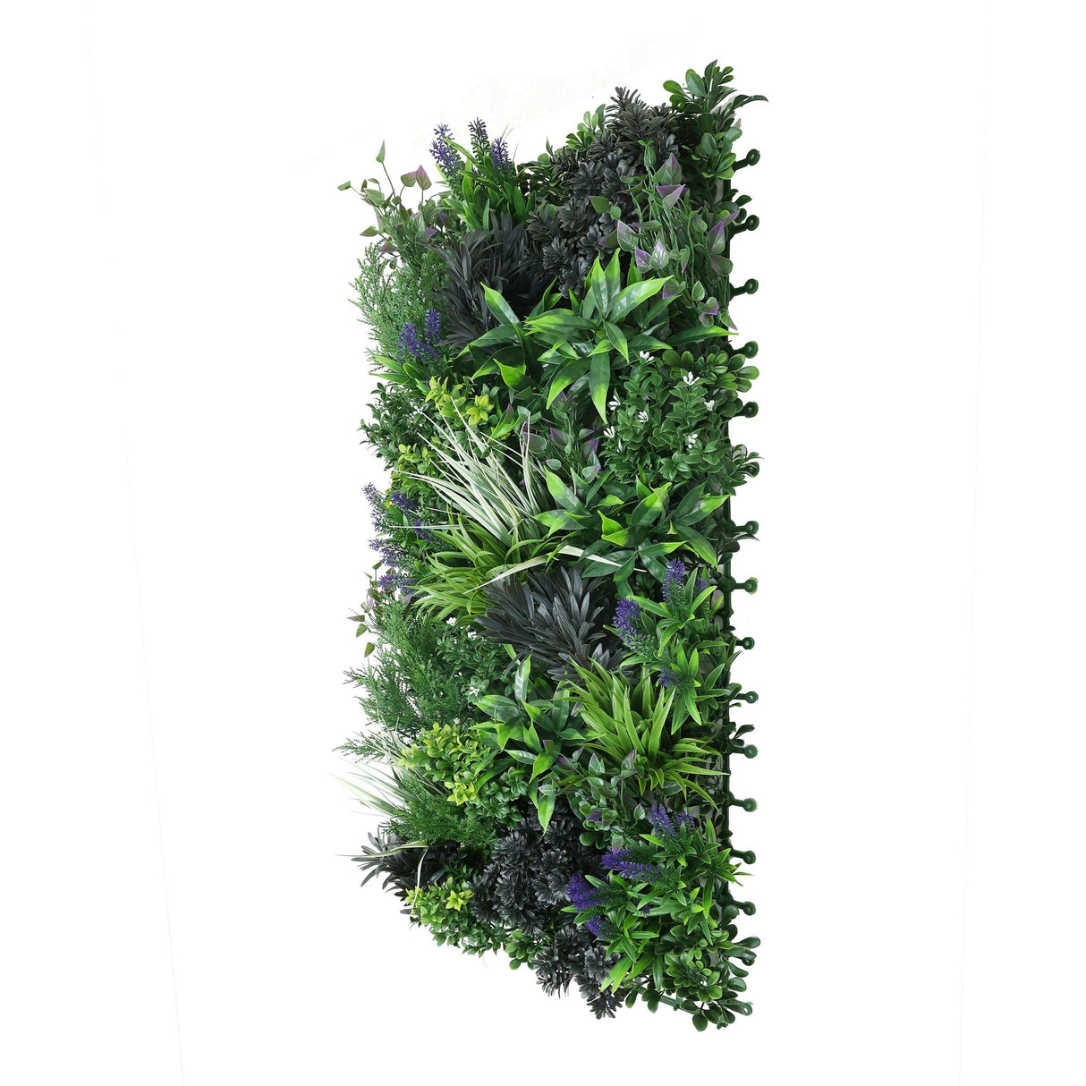Designer Plants USA Premium Artificial Green Wall Rustic Botanical Lavender 40"x 20" Commercial Grade UV Resistant