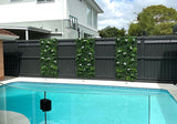 Designer Plants USA Luxury Snowy White Artificial Vertical Garden 40 x 40 Commercial Grade