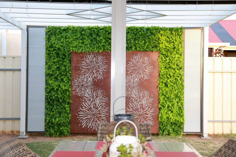 Designer Plants USA Lush Fern Artificial Green Wall 40" x 40" 11SQ FT Commercial Grade UV Resistant