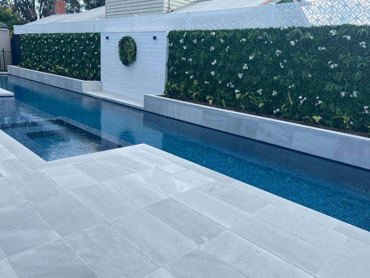 Designer Plants USA Luxury Snowy White Artificial Vertical Garden 40 x 40 Commercial Grade