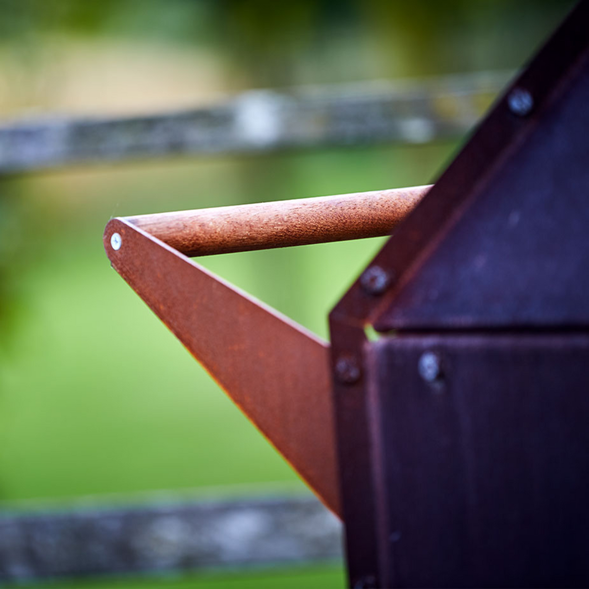 Bijuga CorTen Steel Outdoor Wood Fireplace BIJUGA