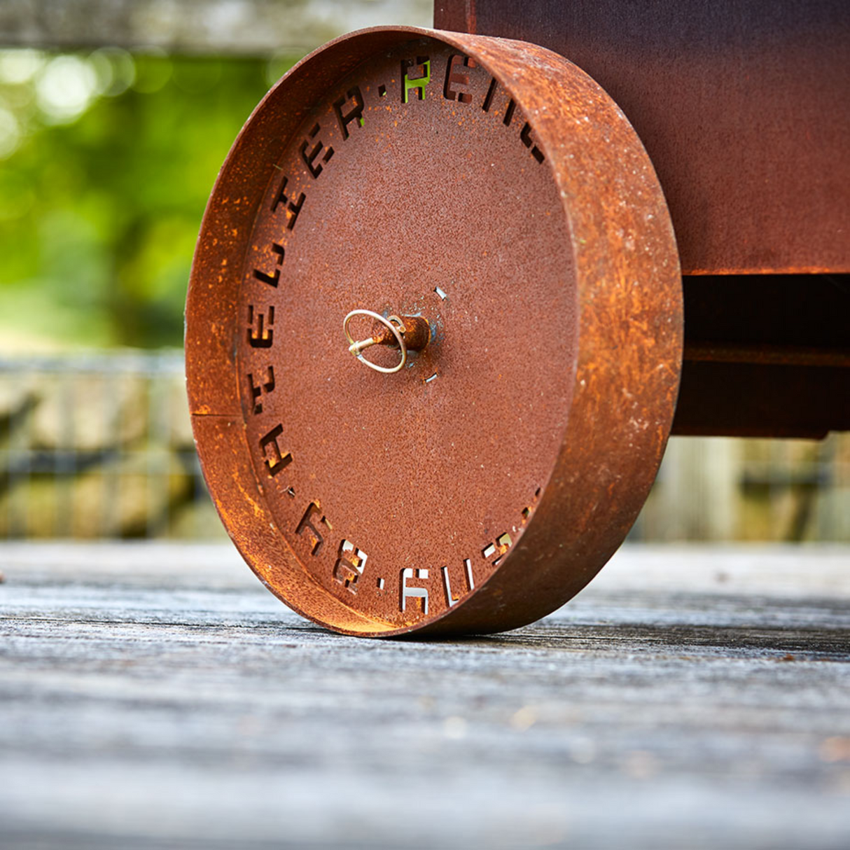 Bijuga CorTen Steel Outdoor Wood Fireplace BIJUGA