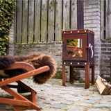 Piquia Compact CorTen Steel Wood Stove PIQUA