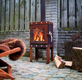 Piquia Compact CorTen Steel Wood Stove PIQUA