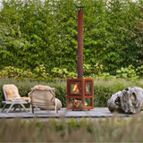 Quaruba L Mobile 4-Sided Glass Outdoor Fireplace QUARUBA-L-4M