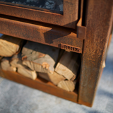 Quaruba L Mobile 4-Sided Glass Outdoor Fireplace QUARUBA-L-4M