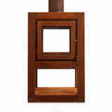 Quaruba L Mobile 4-Sided Glass Outdoor Fireplace QUARUBA-L-4M