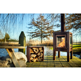 Quaruba XL 3-Sided Glass Outdoor Fireplace QUARUBA-XL-3