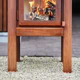 Quaruba XL 3-Sided Glass Outdoor Fireplace QUARUBA-XL-3