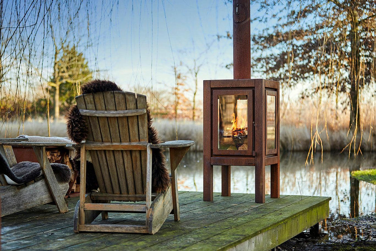 Quaruba XXL 3-Sided Glass Outdoor Fireplace QUARUBA-XXL-3