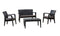 Rainbow Outdoor Alaska 4-Piece Seating Set with Cushions-Anthracite