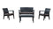 Rainbow Outdoor Alaska 4-Piece Seating Set with Cushions-Anthracite