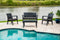 Rainbow Outdoor Alaska 4-Piece Seating Set with Cushions-Anthracite