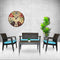Rainbow Outdoor Alaska 4-Piece Seating Set with Cushions-Anthracite