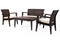 Rainbow Outdoor Alaska 4-Piece Seating Set with Cushions-Brown