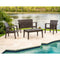 Rainbow Outdoor Alaska 4-Piece Seating Set - Brown