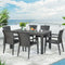 Rainbow Outdoor Alberta 7-Piece Dining Set-Anthracite