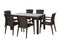 Rainbow Outdoor Alberta 7-Piece Dining Set-Brown