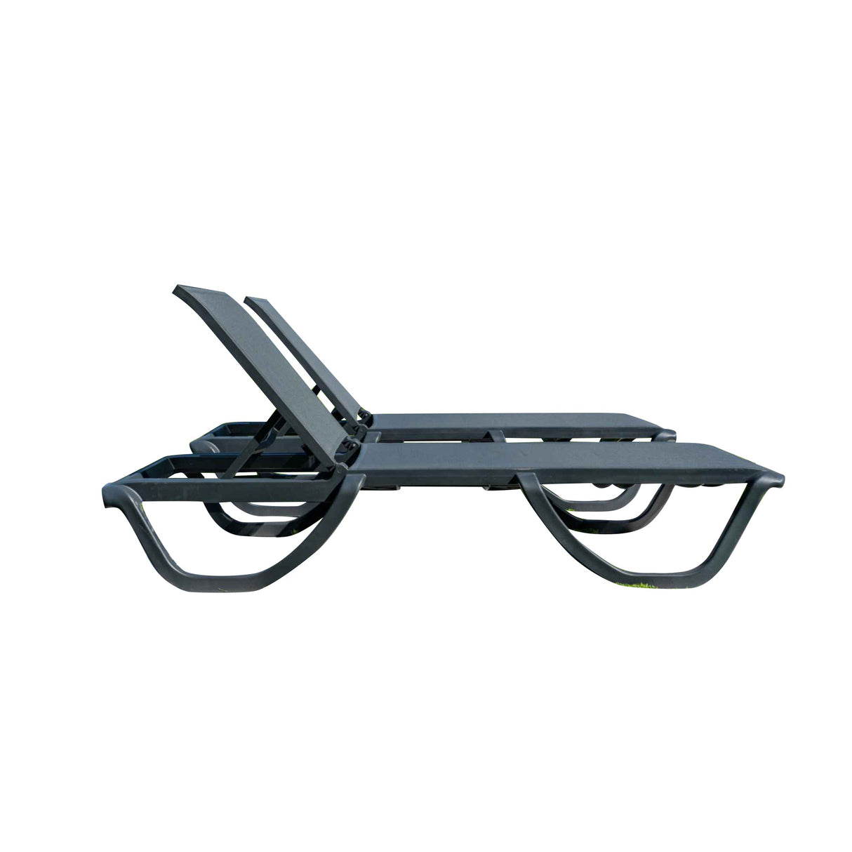 Rainbow Outdoor Florence Set of 2 Chaise Lounger - Anthracite - Anthracite Sling