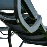 Rainbow Outdoor Florence Set of 2 Chaise Lounger - Anthracite - Anthracite Sling