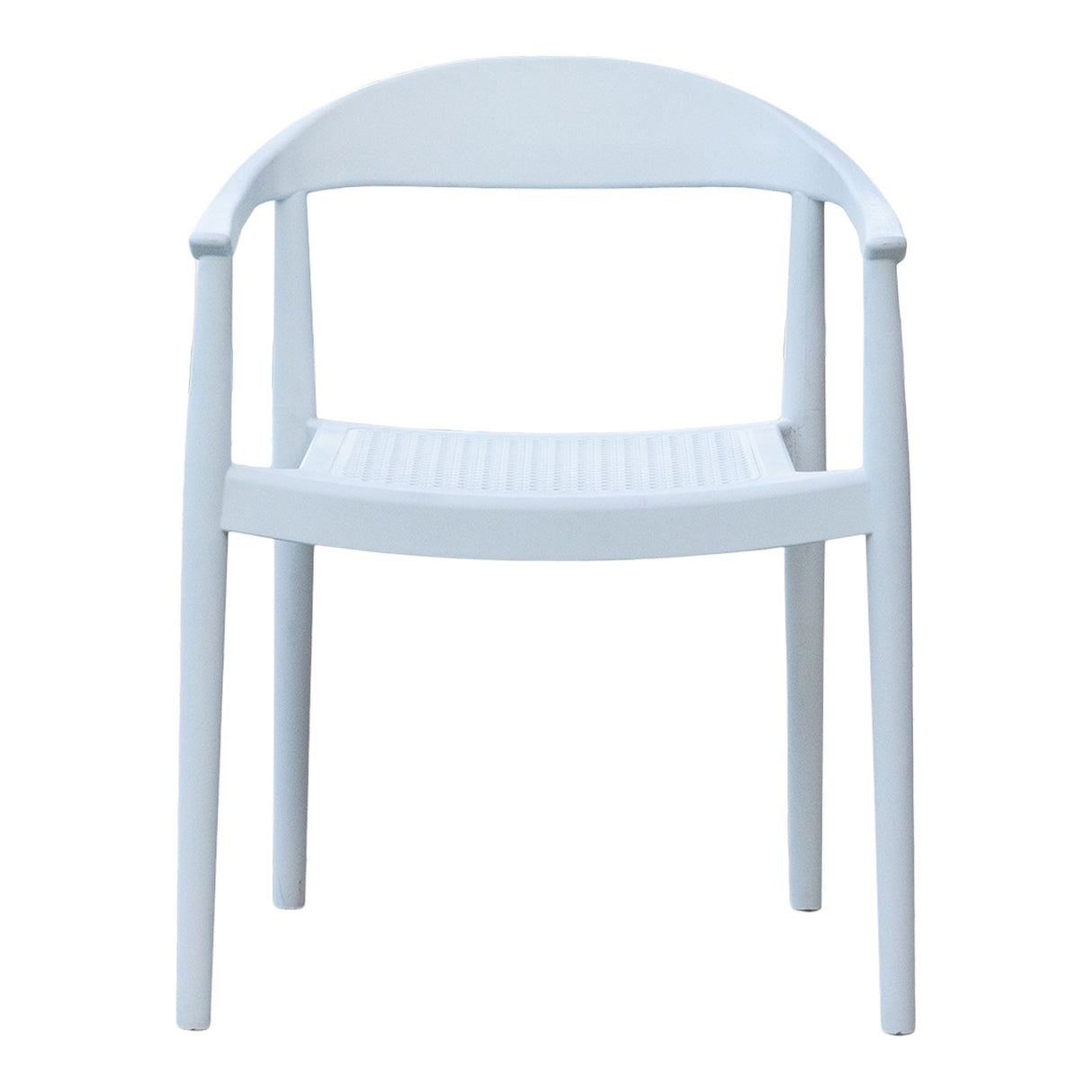 Rainbow Outdoor Kennedy Set of 2 Stackable Armchair-White