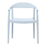 Rainbow Outdoor Kennedy Set of 2 Stackable Armchair-White