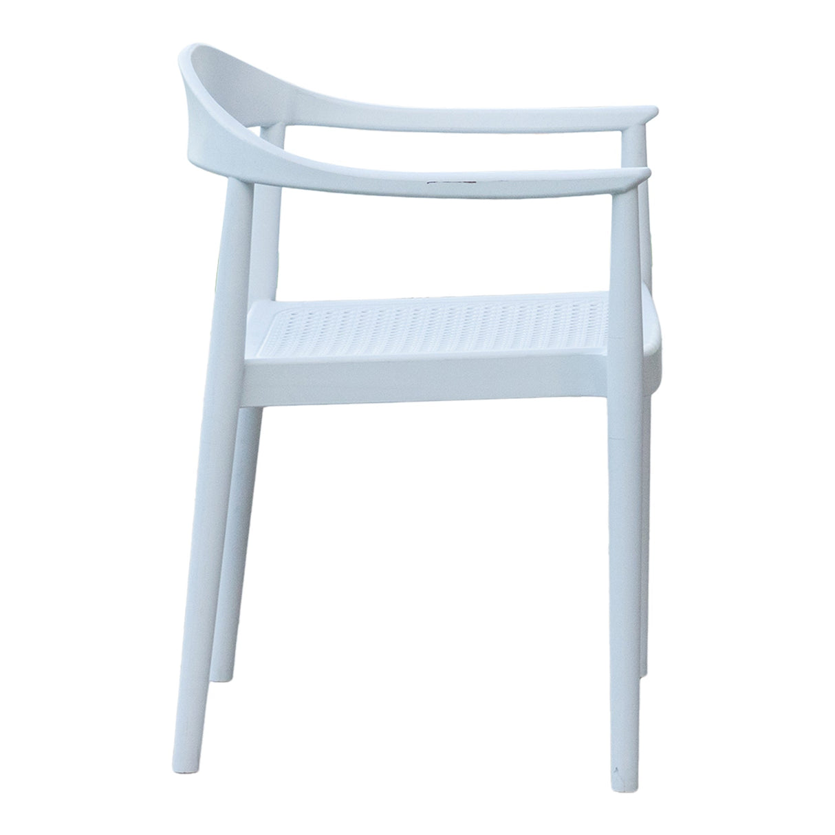 Rainbow Outdoor Kennedy Set of 2 Stackable Armchair-White