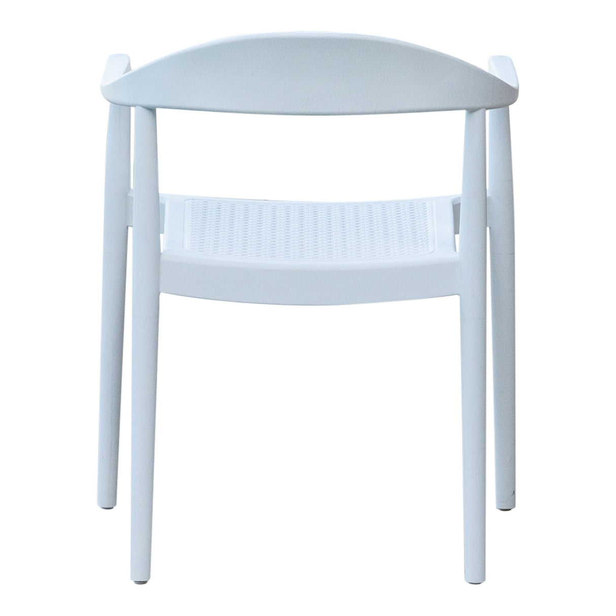 Rainbow Outdoor Kennedy Set of 2 Stackable Armchair-White