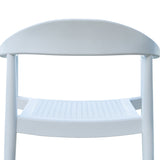 Rainbow Outdoor Kennedy Set of 2 Stackable Armchair-White