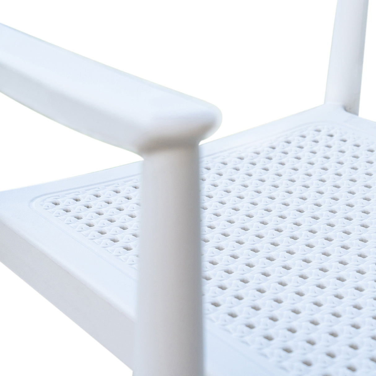 Rainbow Outdoor Kennedy Set of 2 Stackable Armchair-White