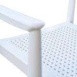 Rainbow Outdoor Kennedy Set of 2 Stackable Armchair-White