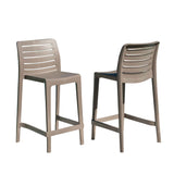 Rainbow Outdoor Leva Set of 2 Barstools - Cappucino