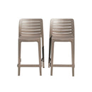 Rainbow Outdoor Leva Set of 2 Barstools - Cappucino