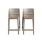 Rainbow Outdoor Leva Set of 2 Barstools - Cappucino
